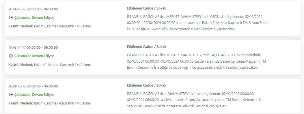 İstanbul'un 19 ilçesinde 8 saati bulacak elektrik kesintileri yaşanacak 21